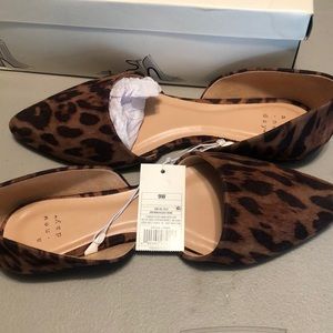 Women’s leopard print loafers size 9w
